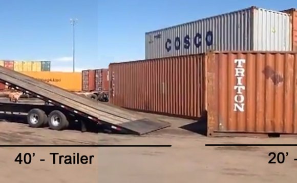 Shipping container delivery