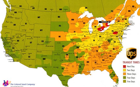 UPS Standard Transit Times