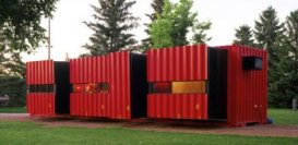 cargo container home exterior