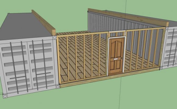 DIY shipping container home