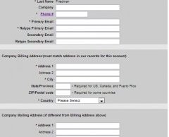 Fill out the contact information form, avoiding the use of any special characters. Click continue when done. Fill out the contact information form, avoiding the use of any special characters. Click continue when done.