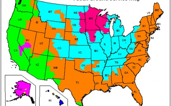 FedEx Ground shipping Map