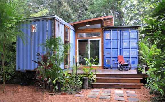 Simple shipping container homes