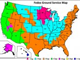 FedEx Ground shipping Map