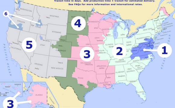 USPS shipping Zones