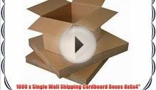 1 x Single Wall Shipping Cardboard Boxes 8x6x4