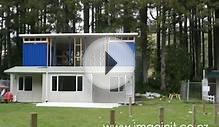 Installing a freezer panel roof on a shipping container