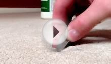 Oil stain removal from wool mix carpet by hook cleaning