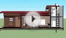 Shipping Container Cabin with Observatory
