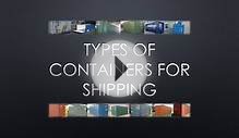 Types of Containers for Shipping