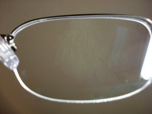 Zenni Optical review - 2009 - cracked anti-reflective coating - hot water 2